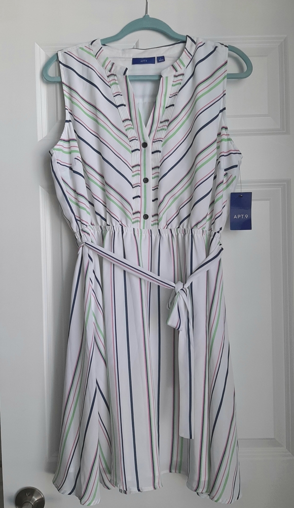 NWT Apt.9 Striped Summer Dress